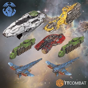 Dropfleet Commander BNIB Resistance Light Ships - Picture 1 of 10