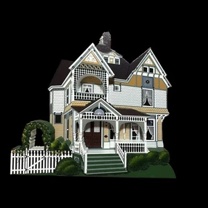Wheaton Fan House Wheaton, Illinois Shelia's 1999 scaffale sitter vittoriano - Foto 1 di 18