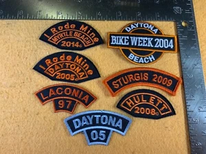 U7-23 MOTORCYCLE PATCH - LOT OF 7 - MIXED BIKE WEEKS - Picture 1 of 2