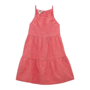 112365063 Wrangler Girls Western Tiered Dress - Red NEW - Picture 1 of 6