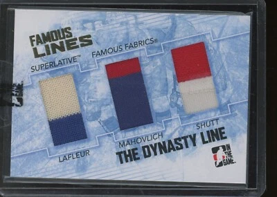 Parche 1/1 ITG Superlative Vol 2 2009-10 Lafleur Mahovlich Shutt Dynasty Line Foto 1 de 2