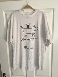 Guinness Rare vintage 1980’s graphic t-shirt “Man’s best Friend” Dog large - Picture 1 of 24
