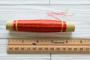 Gorgeous Moroccan Bulk RED Silk Floss Spool (50+ Yards) Fly Tying - Picture 1 of 1