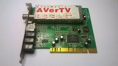 Tarjeta TV PCI 32bits 5V S-Video AVerMedia AVerTV M168-U - Imagen 1 de 2