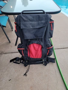 BOY SCOUTS OF AMERICA FRAMED BACKPACK BLACK BULL HORIZON COMBO #Z01344 PRE-OWNED - Picture 1 of 9