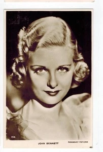 Joan Bennett Postcard British Production Vtg Unused Original RPP Art Deco 1930s - Picture 1 of 1