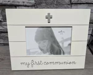 Hallmark My First Communion 4” x 6” Wooden Photo Picture Frame Gift Decor - Picture 1 of 4