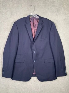 Original Penguin Blazer Mens 44R Blue Wool Blend 2 Button Sport Coat Jacket - Picture 1 of 12