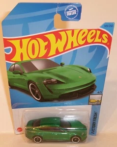 2023 HOT WHEELS 1:64 HW FACTORY FRESH 4/5 GREEN PORSCHE TAYCAN TURBO S #149/250 - Picture 1 of 11