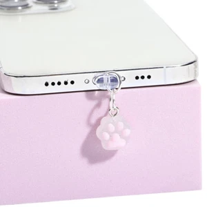 Phone Dust Plug Cat Claw Pendant Decoration For IPhone Type-C Charging Interface - Zdjęcie 1 z 16