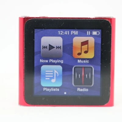 Apple iPod nano 6. Generation Rot (8GB) / Clip-MP3 Player / vom Händler - Bild 1 von 4