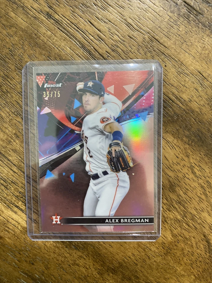 2021 Topps Finest Alex Bergman Rose Gold 35/75 Cn# 83 Astros - Image 1 of 2