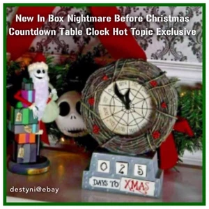 NIB The Nightmare Before Christmas NBC Countdown Clock Calendar HALLOWEEN & XMAS - Picture 1 of 13