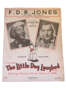Partitura antigua de The Little Dog Laughed, de Flanagan y Allen - 1938 - Imagen 1 de 1