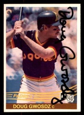 1984 Donruss Baseball #383 Doug Gwosdz Signed Autograph (no COA) - Image 1 of 2