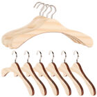 Set of 10 Wooden Clothes Hangers - Ideal for Dolls' Dresses, Sweaters & Shirts