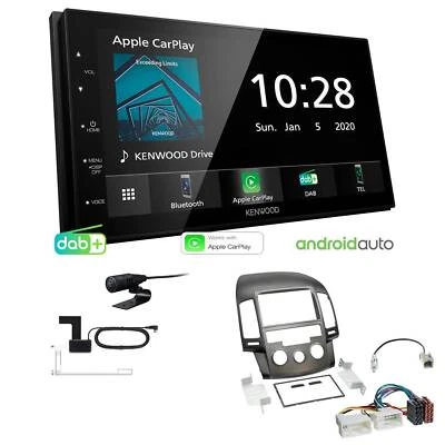 Kenwood Autoradio Apple CarPlay DAB+ für Hyundai i30 2008-2012 manuelle Klima - Bild 1 von 4