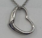 Tiffany silver 925 open heart necklace free shipping from Japan
