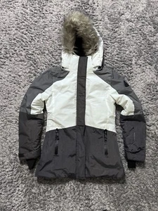 Avalanche Jacket Women’s Small Fur Hooded Zip Snow Ski Rain Windbreaker Parka - Picture 1 of 17