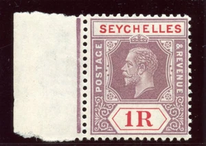 Seychelles 1932 KGV 1r dull purple & red (Die I) superb MNH. SG 119a. Sc 111a. - Picture 1 of 2