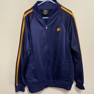 STARTER Jacket Boys Size Medium (8) Navy/Gold *EUC* - Picture 1 of 9