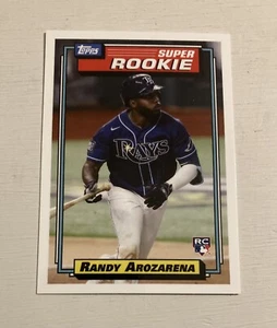 2020 Topps TBT Randy Arozarena 1992-93 Hockey Super Rookie Card Rays - Picture 1 of 1