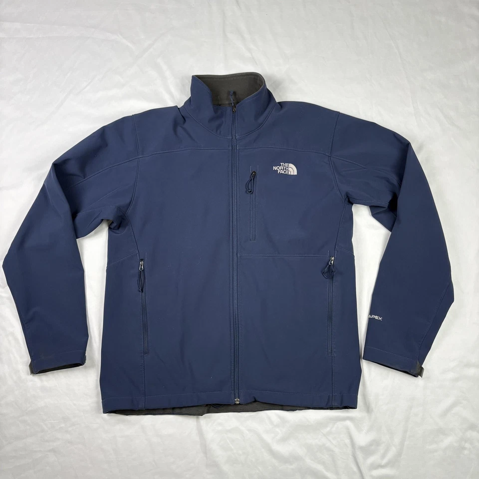 Chaqueta The North Face Para Hombre Grande Azul Marino TNF Apex Softshell Bolsillos Exterior Foto 1 de 4
