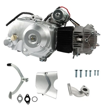 125cc 4 Stroke ATV Engine Motor Semi Auto w/Reverse 3-Speed For ATV Quad Go Kart - Image 1 of 4