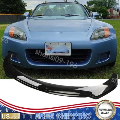 Front Lip Bumper Body Kits Splitter Spoiler Gloss Black For 2002 Honda S2000 Foto 1 de 4