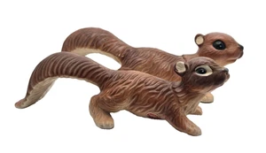 Figurine scoiattolo ceramica vintage anni '50 - coppia artmark dal Giappone - Foto 1 di 14