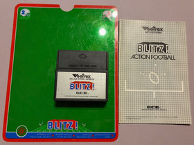 Vectrex"Blitz" Cartridge, Overlay & Manual GCE Milton Bradley 1982