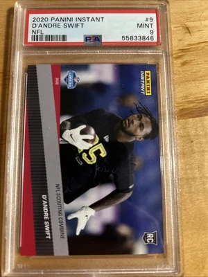 2020 Panini Instant NFL - D'Andre Swift #9 /90 (RC) PSA 9 - Image 1 of 2
