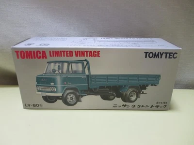Camión TOMY TEC Tomica Limited Vintage LV-80b 1/64 Nissan 3.5t Azul Foto 1 de 2