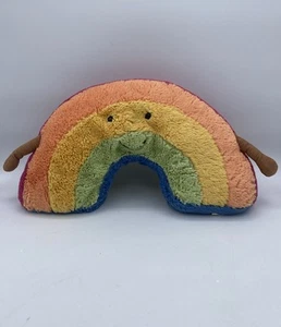 "Jellycat London divertido arco iris mediano 12"" peluche arco iris sonriente" - Imagen 1 de 7