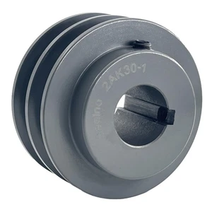 2AK30-1 Doppelnut Keilriemenscheibe 1 Zoll Bohrung 3,05" OD, V-Riemenscheiben gegossen - Bild 1 von 6