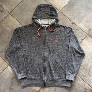 Y2K DC Shoes Full Zip Skate Hoodie Sweatshirt Mens XL Grunge Goth Baggy - Picture 1 of 10