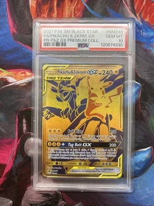 Pokemon 2021 SM Full Art / Pikachu & Zekrom GX BSP Promo SM248 PSA 10 GEM MINT - Bild 1 von 2
