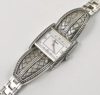 Brighton PALO ALTO женские часы серебряная корзина плетение новый аккумулятор. #1512 - Изображение 1 из 4