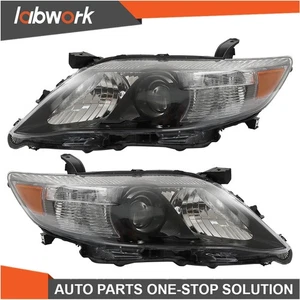 Labwork Headlights For Toyota Camry SE 2010-2011 Halogen Right+Left Side Black - Picture 1 of 10
