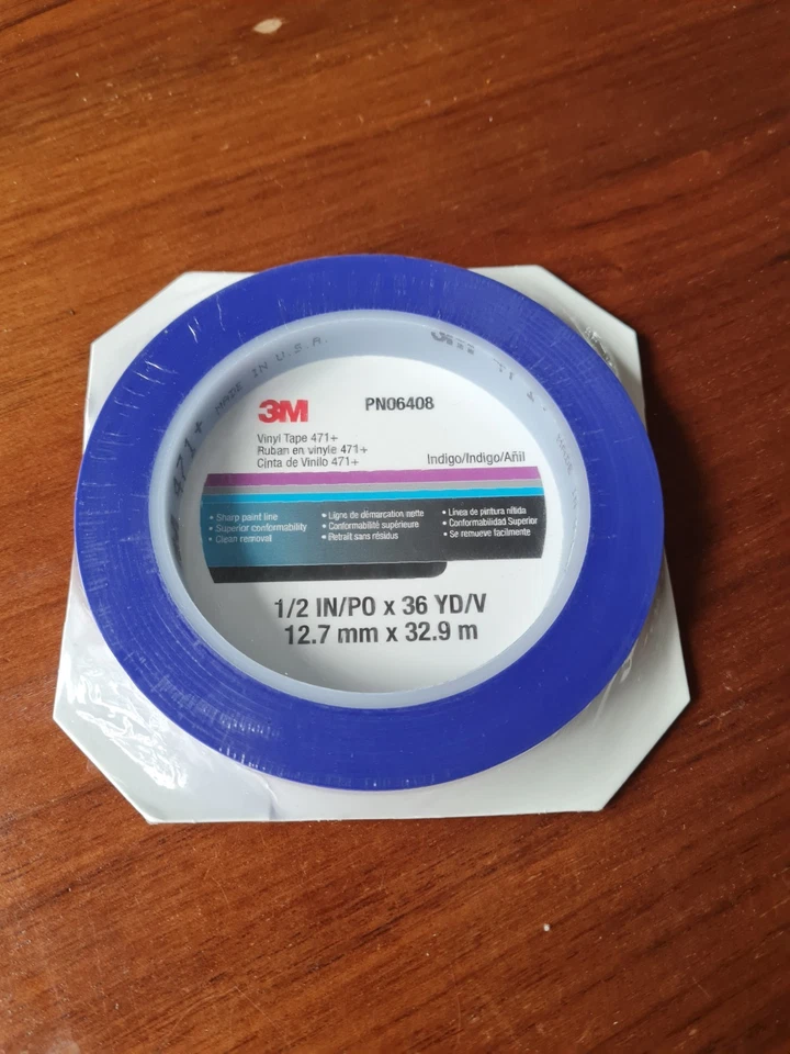 3M Fine Line Vinyl Masking Tape 1/2 Inch (12.7mm) 471 - Image 1 of 1