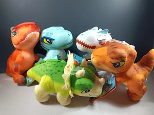 Welcome To Jurassic World Park 6-7” Plush Dinosaur Full Set of 5 Toy NWT - Picture 1 of 9