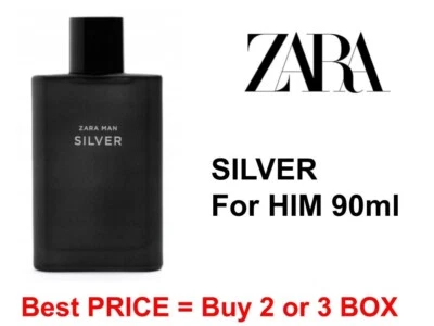 ZARA Man SILVER EDT 90ml For him HOMME  Eau de toilette - Bild 1 von 2