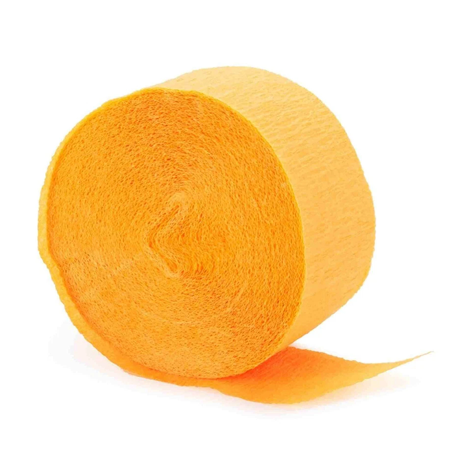 Yellow Party Supplies Crepe Paper Streamer Party Decoration Birthday Boy Girl - Image 1 of 1