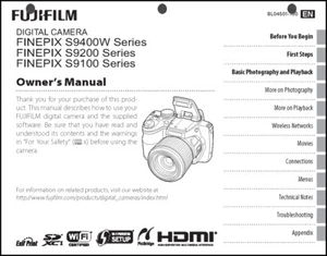 Fujifilm FinePix S9100 S9200 S9400W Digitalkamera Bedienungsanleitung Bedienungsanleitung - Bild 1 von 1