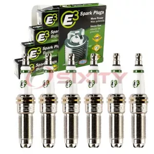 6 pc E3 Spark Plugs for 2011-2017 Ford Mustang 3.7L V6 Ignition Wire vq - Picture 1 of 5
