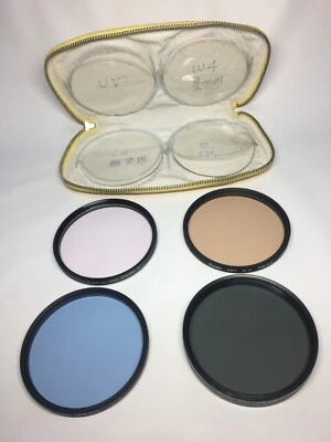 *Near Mint* kenko 72mm UV mc W4 C4 PL Filter set of 4 w/Case From Japan - Image 1 of 4