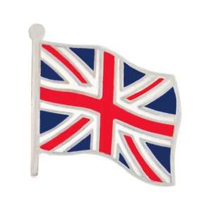 United Kingdom UK Wavy Flag Pin Badge - Picture 1 of 3