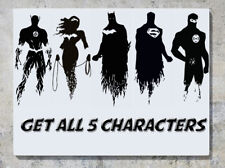 Ligue de Justice D'Amérique Batman Superman Flash Décalque Mural Art Sticker
