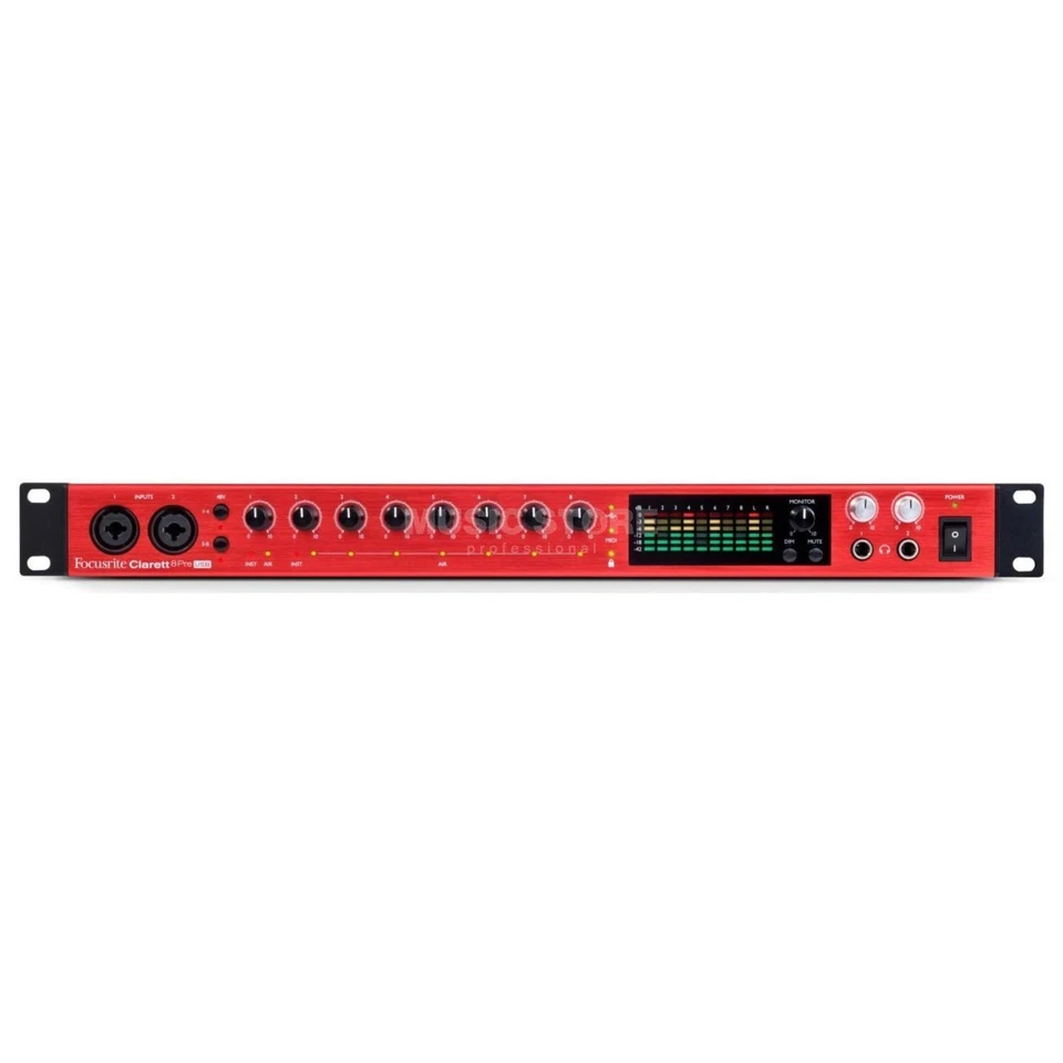 Focusrite Clarett 8Pre USB Audio & MIDI Interface Brand NEW - Red - Image 1 of 2