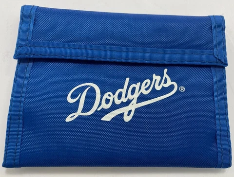 Vtg Baseball Los Angeles Dodgers Hook and Loop Wallet Never Used Free Shipping Cover